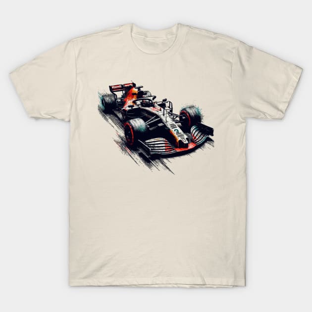 Formula 1 T-Shirt by Vehicles-Art